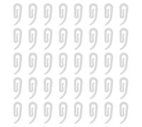 Zeeorymn Ganchos para cortinas en G, juego de 150 unidades, ganchos de plástico resistentes para cortinas de ducha, ventanas y puertas, color blanco