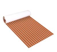 Zeeos Placa de Espuma EVA, Accesorios de Cubierta, yate, Suelo Marino, Autoadhesivo, Antideslizante, Alfombra de Madera de Teca 240 x 90 cm