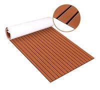 Zeeos Suelo Espuma Eva de Barcos y Teca Estera de Madera, para Embarcaciones Piso para Yate Marino Sintético, RV, Bote, Tapete, Teca con Línea Negra 240 * 90CM