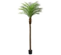 ZEEOZE 270 cm Palmera Artificial Phoenix Palmeras Artificiales Altas con 21 Hojas Ajustables Plantas Artificiales Phoenix para Patio Exterior Piscina Oficina en Casa Salón Jardín (1 Unidad, 270 cm)
