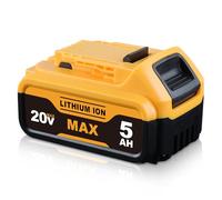 ZEERISA Batería de repuesto de 5.0 Ah 18 V DCB200 para batería Dewalt de 18 V DCB184 DCB200 DCB180 DCB182 DCB181 DCB201 DCB204 DCB183 DCB185 DCB203 baterías inalámbricas para herramientas eléctricas