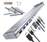 Zeerkeer Hub USB C HDMI 4K Adaptador Tipo C 8 en 1,Carga Rápida PD 100W, Compatible Windows/Mac/iPad/iPhone 17 Pro MAX Air,Diseño Plegable Ergonomico para Oficina y Viajes