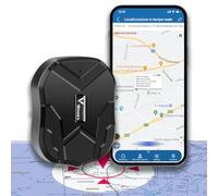 Zeerkeer Localizador GPS para Coche, Rastreador Antirrobo Impermeable con Fuerte Imán, App Gratuita para Seguimiento de Vehículo