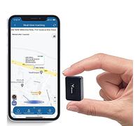 Zeerkeer Mini Localizador GPS para Coche, Seguimiento en Tiempo Real, Historial de Rutas y Alarmas Antirrobo, Rastreador GPS sin Suscripción 15 días en Espera 1500mAh Magnética Impermeable