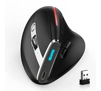 Zeerkeer ratón inalámbrico inalámbrico ergonómico inalámbrico Gamer se Puede Cargar Puede Personalizar Las Teclas de Acceso Directo traer 8 Llaves y 5 Niveles dpi Ajustables conexión Bluetooth(Negro)