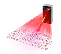 Zeerkeers Mini Teclado Virtual Bluetooth Inalámbrico Proyector Mini Teclado Portátil Para Ordenador, Teléfono, Pad Portátil (Negro)