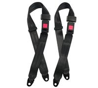 Zeetan De Seguridad De Dos Puntos De Cinturón Ajustable Negro Correa Universal del Extensor De Extensión del Cinturón De Vehículo, Kit De Cinturón De Cinturón