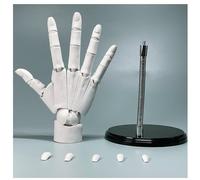 Zeetan Modelo Flexible De La Mano Derecha 1:1, Figuras De Mano del Maniquí De Artistas Móviles De Las Articulaciones para Mostrar Bocetos Y Pintar,Blanco