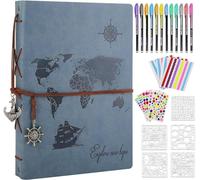 ZEEYUAN Álbum de Fotos DIY Album Scrapbook de Recortes de Viaje Leder Libro de Recuerdos con Muchos Accesorios como Regalo para el día de la Madre, Navidad, cumpleaños para niño y niña