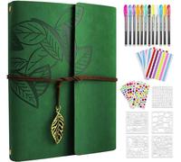 ZEEYUAN Álbum de fotos Scrapbook DIY kit de cuero Álbum de fotos páginas en blanco 60 páginas para él