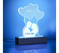 ZEEYUAN Regalo para novia, luz de noche colorida, regalo de San Valentín