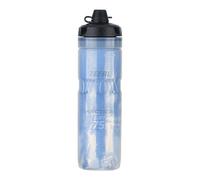 ZEFAL Arctica 75 Soft Cap con Protección No Mud - Bidon Ciclismo Isotermico - Inodoro y Hermético con Protección contra el Barro - Bidón Ciclismo sin BPA - Azul/Plata - 750 ml
