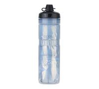 ZEFAL Arctica 75 Soft Cap con Protección No Mud - Bidon Ciclismo Isotermico - Inodoro y Hermético con Protección contra el Barro - Bidón Ciclismo sin BPA - Negro/Plata - 750 ml