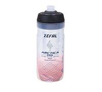 ZEFAL Arctica Pro 55 - Bidón Isothermico Bicicleta - Botella Termica Bicicleta Plata/Rojo, 550 ml