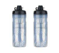 ZEFAL ARCTICA SC55-2 x Bicicletas MTB con tapa 550 ml - Botella térmica para bicicleta - Plata y Negro, 550 ml - Botella deportiva para bicicleta