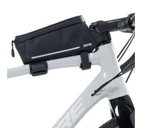 ZEFAL Console Pack T1 - Bolsa de Cuadro para Bicicleta con Soporte para Móvil Integrado - Bolsa Impermeable Bicicleta para Teléfono - Ligera - Negro - 1 L - 170 g