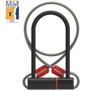 ZEFAL K-Traz U17 Cable - Candado para Bicicleta en U con Llave + Cable - Alta Se