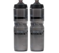 ZEFAL Magnum Pro Bidon Bicicleta Premium - Botella Bicicleta, MTB y Deporte sin BPA - Accesorios Bici - Bidón de Bicicleta de Gran Capacidad - Tapón de Silicona Impermeable - 975ml, 92g, Negro Ahumado