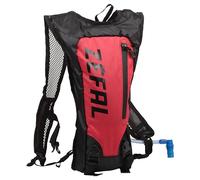 ZEFAL Z Hydro Race Mochila de hidratación Ligera y Minimalista + Bolsa de Agua incluida, para Bicicleta, Running, Trail y Senderismo, Unisex Adulto, Negro y Rojo, 1 L + 1,5 L