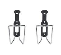 ZEFAL Pack ALU Plast 124 - Pack de Dos portabidones - Portabidón Bicicleta de Aluminio para Todo Tipo de Bicicletas - Ligero y Resistente - Plata