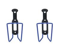 ZEFAL Pack ALU Plast 124 - Pack de Dos portabidones - Portabidón Bicicleta de Aluminio para Todo Tipo de Bicicletas - Ligero y Resistente - Azul