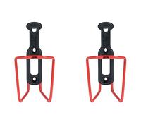 ZEFAL Pack ALU Plast 124 - Pack de Dos portabidones - Portabidón Bicicleta de Aluminio para Todo Tipo de Bicicletas - Ligero y Resistente - Rojo