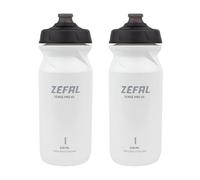 ZEFAL Pack Bidón Bicicleta Sense Pro 65 - Botella Bicicleta Impermeable - Bidon Ciclismo MTB/Bici Montaña o Bicicleta de Carretera - 2 x 650ml, Blanco