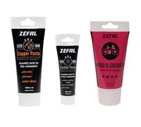 ZEFAL Pack Maintenance - Pro II Grease, Carbon Paste y Copper Paste - Grasa Bicicleta y Pasta de Carbono y Cobre - Grasa Montaje Bicicleta Fabricada en Francia