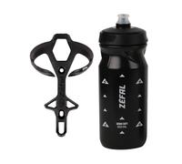 ZEFAL Pack Pulse L2 y Sense Soft 65 Negro - Pack Hidratación con Bidón Bicicleta y Portabidón - Portabotellas con Botella de Agua - Negro, 89g - Fabricado en Francia