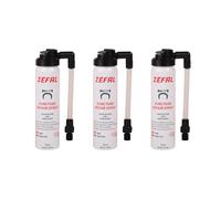 ZEFAL Pack Repair Spray 3 x 75ml - Bomba Antipinchazos Bicicleta y Reparación - 3 Botellas de 75 ml - Válvulas Schrader, Presta y Dunlop - Fabricado en Francia
