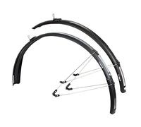 Zefal Paragon C50 Guardabarros Híbrida con Varillas, Unisex, Negro, Talla Única