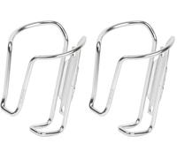 Zefal - Portabotellas de Aluminio, Color Plateado (Paquete de 2)