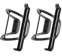 ZEFAL Pulse S2 Derecha Portabidon Bicicleta Carbono - Portabidon Lateral - Portabidón Bicicleta Ligero para Cuadros Pequeños - 28g - Made in France (Paquete de 2)