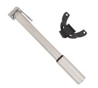 ZEFAL Road Mini Bomba Bicicleta de Carretera - Bombin Bicicletas de Aluminio para Valvulas Presta y Schrader - Inflador Bici Ligera y Robusta - Plata, 117g