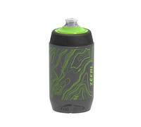 ZEFAL Sense Pro 50 - Bidón de Bicicleta 500 ML Negra y Verde - Botella para Bici para Cualquier Tipo de Cuadro - Carretera, Montaña, Gravel, Enduro, Bicicleta electrica - Sin BPA