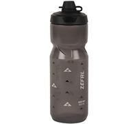 ZEFAL Sense Soft 80 No Mud - Bidón Ciclismo y MTB Con Protección De La Tetina - Botella Bicicleta y Deporte Sin BPA - Negro Ahumado, 800ml