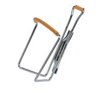 ZEFAL Vintage Chrome/Leather Bottle Cage, Silver