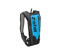 Zéfal Z Hydro Race - Mochila de Hidratación MTB Bicicleta Ligera y Minimalista 1 Litro + Bolsa de Agua de 1,5 L Incluido - Negro y Azul