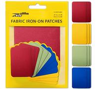 ZEFFFKA Tela de Parches de Jean Aplicables con Plancha Interior & Exterior Pegamento Mas Fuerte 100% Algodón Tonos Surtidos Kit de Decoración 12 Piezas Tamaño 7.5 cm x 10.5 cm