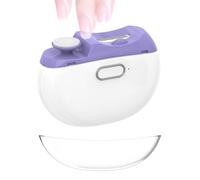 Zegaqae Cortauñas Automático | Recortador De Uñas Con Ajuste De 2 Velocidades Y Luz | Recortador De Uñas De Bajo Ruido - Para Hombres Personas De La Tercera Edad Niños Uso En El Hogar Viajes Y Salones