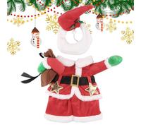 Zegaqae Disfraces festivos para gatos, disfraz de cosplay con sombrero, traje de Papá Noel, para fiestas de Navidad, cosplay, bailes de máscaras, teatro, actuaciones, festivales