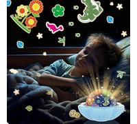 Zegaqae Lámpara Nocturna Proyector Infantil - Proyector Estrellas Techo Infantil | Juguete Interactivo Educativo Iluminación LED para Guardería y Dormitorio