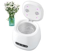 Zegaqae Limpieza Para Retenedores,Eliminador de Suciedad para Joyas de 52 kHz - Dispositivo Portátil Ultrasónico con Luz UV para Retenedores, Alineadores, Prótesis y Joyas en Casa o Viaje para