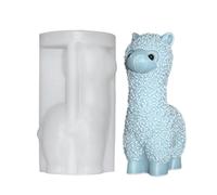 Zegaqae Moldes De Animales En Resina,Molde de Alpaca en Silicona para Resina Epoxi - Manualidades Reutilizables Para Decorar Pasteles De Fondant Jabón Chocolate Velas