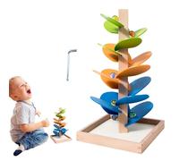 Zegaqae Musical de Madera en Colores del, Juego Educativo para promoción pedagógica, Juego con Pista de Bolas y Elementos de Sonido, para niños, cumpleaños