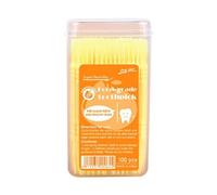 Zegaqae Palillos Limpiadores Dentales,Palillos De Doble Punta Aromatizados | 100 Unidades con Forma de Espina de Pescado para Cuidado Bucal para Mujeres Hombres Adolescentes Adultos Mayores