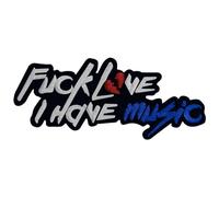 ZEGIN Parche diseño de Mierda, el amor no me importa, tengo música