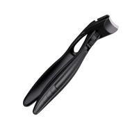 Zehennagelknipser Langer Griff - Edelstahl Schwarz Silber 9,6 cm Kompakt, Rutschfester Trimmer Gebogener Kopf, Robuste Nagelzange Für Dicke Nägel, Präzise Pflegehilfen Zum | Ideal Lösung Für Senioren