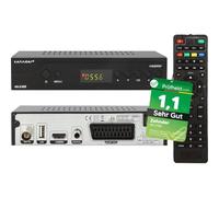 Zehnder HX 2100 - Receptor de cable Full HD con función de grabación PVR, receptor DVB-C para televisión por cable, conexión de cable, receptor DVBC para TV, radio y televisión, SCART USB