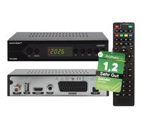 Zehnder HX 2200 - Receptor de satélite con función de grabación, compatible con HD, Full HD, receptor digital de satélite para antena parabólica, satélite, televisión por satélite, receptor HD, HDMI